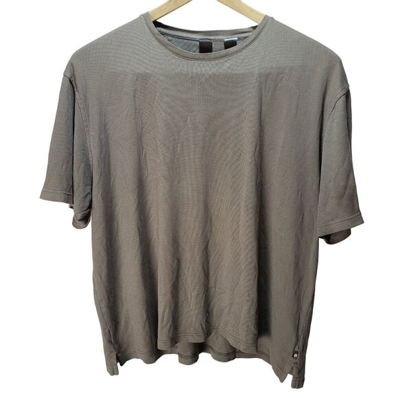 GEOFFREY BEENE TAN SHORT SLEEVE PULLOVER CASUAL T-SHIRT MENS 2XL - Picture 1 of 12